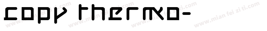 copy thermo字体转换